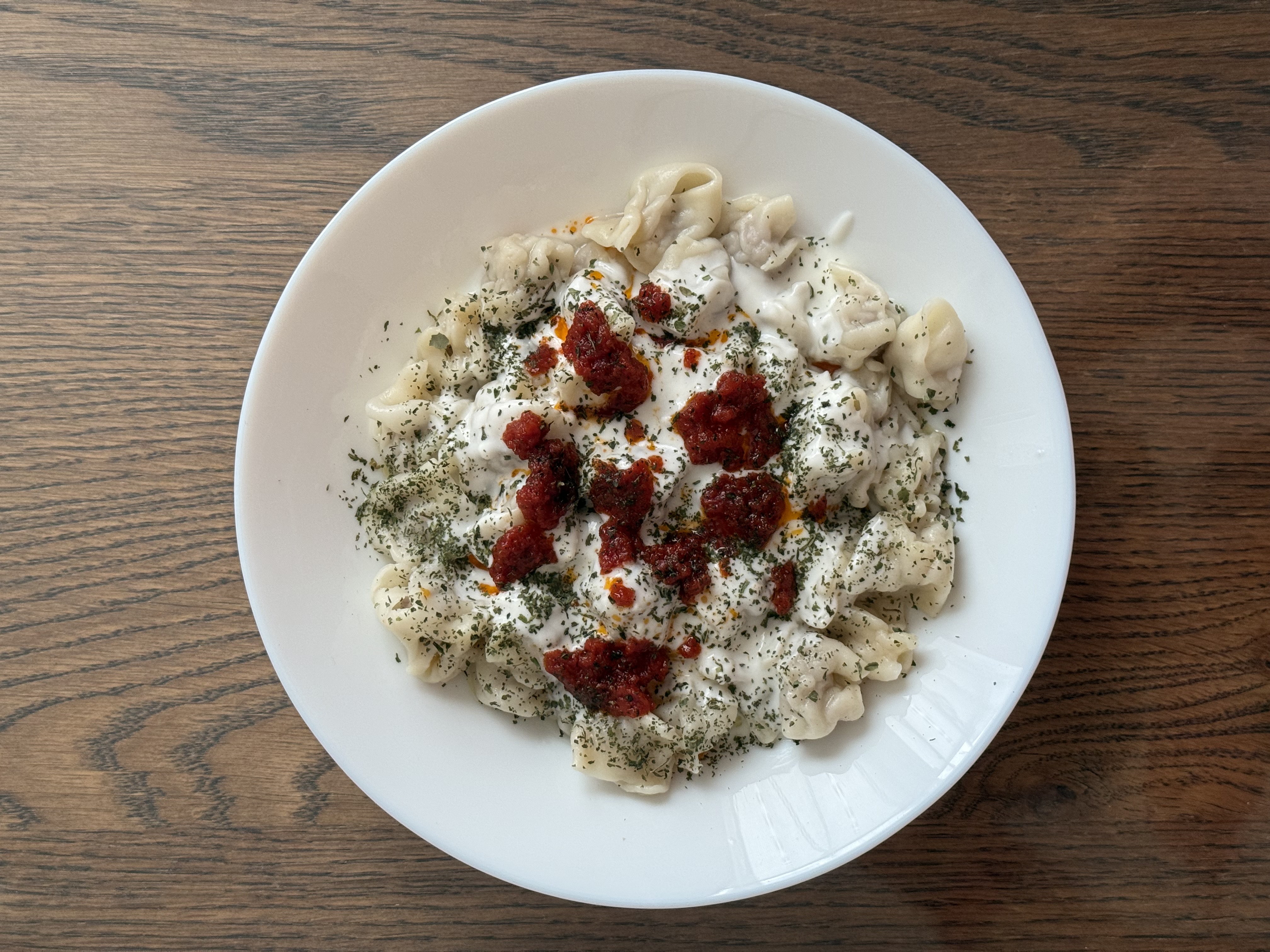 Manti (Dumplings With Yogurt & Garlic Sauce)